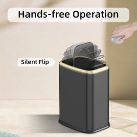 KHMMGK 8L trash bin compact design fits narrow spaces like under desks.