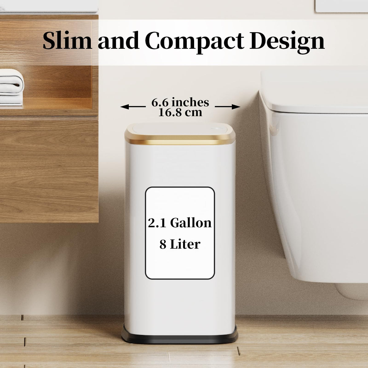 KHMMGK removable inner bucket for easy bag changes and cleaning