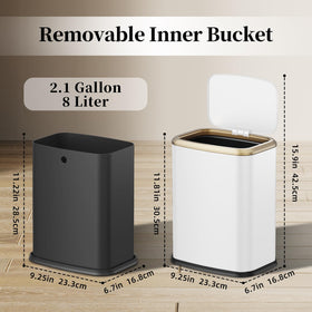 KHMMGK compact bin demonstrates space-saving placement in a room