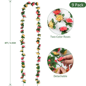KHOYIME durable plastic stems allow flexible indoor or outdoor displays.