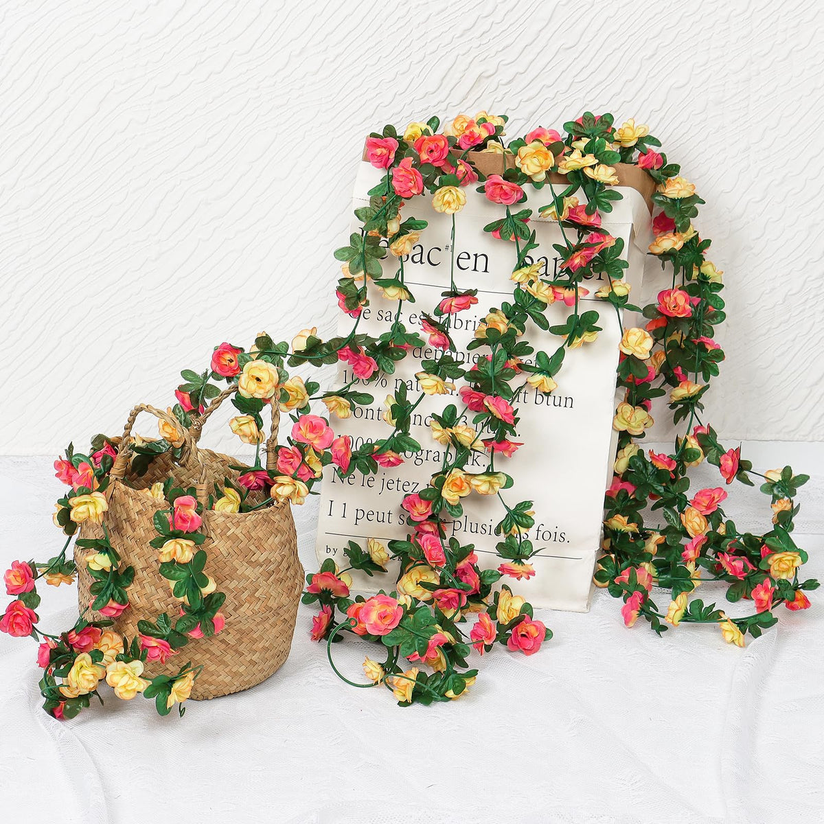 KHOYIME easy care artificial flowers stay fresh without watering.