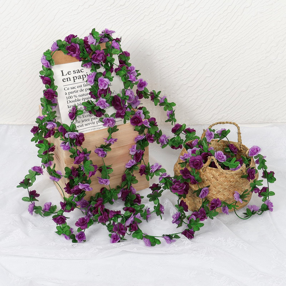 Khoyime easy-care artificial flowers require no watering or upkeep.