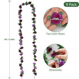 Khoyime rose vine garland bendable stems simplify styling