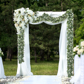 Khoyime silver-dollar eucalyptus leaves for durable, reusable greenery accents