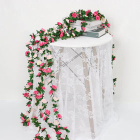 KHOYIME wall decor garland provides lush greenery for rooms and photo backdrops.