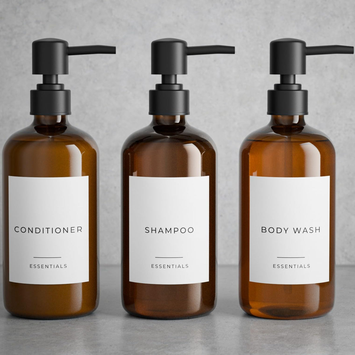 Bathroom decor setup with KIBAGA dispensers enhances space