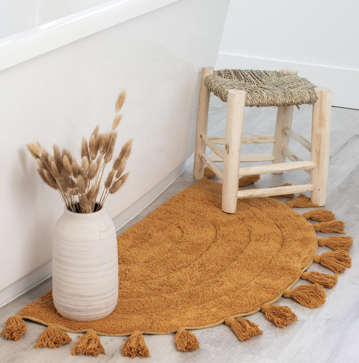 KIBAGA boho rug easy care supports quick cleaning routines