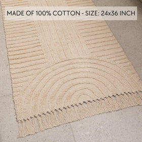 KIBAGA washable rug cold wash for easy cleaning.