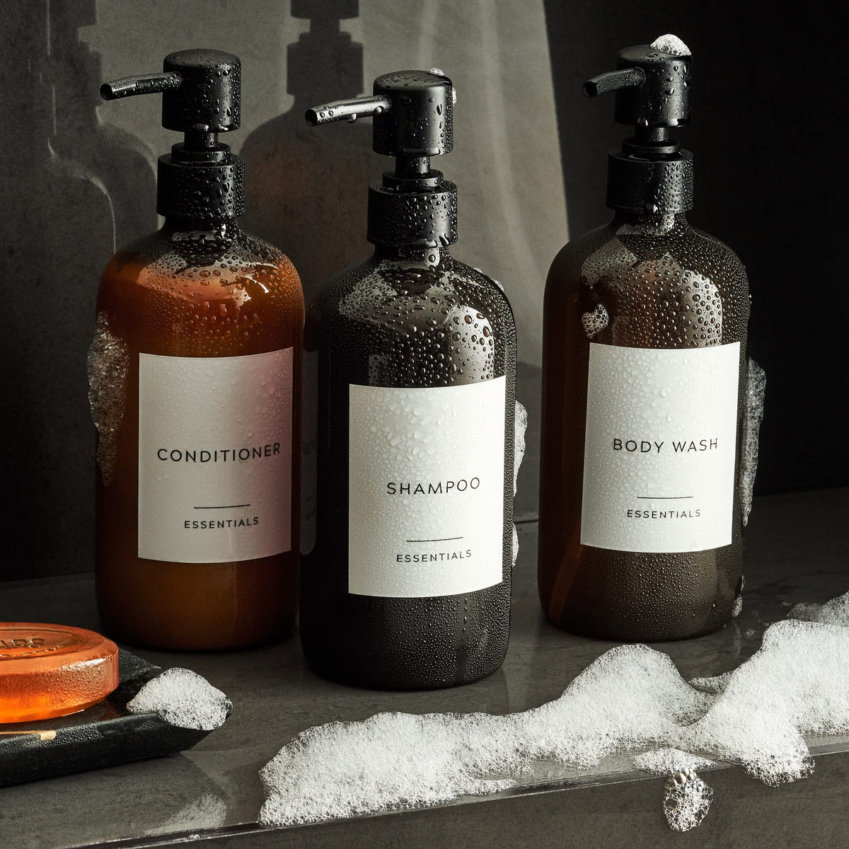 Elegant brown PET bottle from KIBAGA complements modern decor