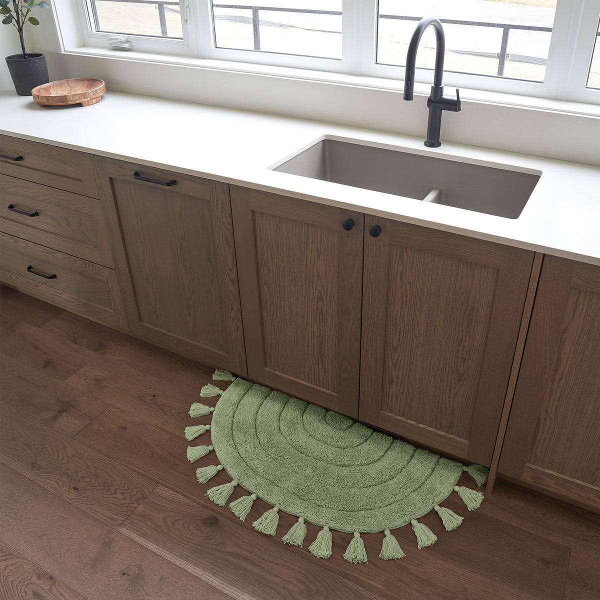 KIBAGA 100% cotton rug delivers plush comfort underfoot