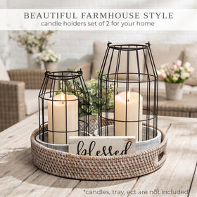 KIBAGA dining table centerpiece lantern enhances warm gathering ambiance