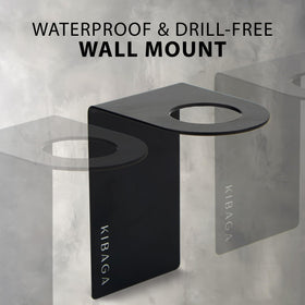 KIBAGA drill-free mount kit makes wall setup simple.