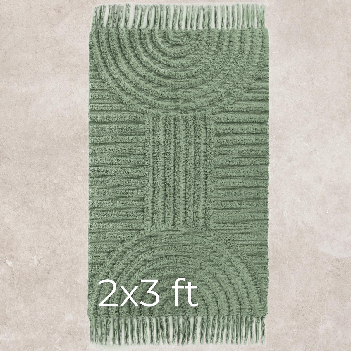 KIBAGA durable rug maintains hygiene and style over time.