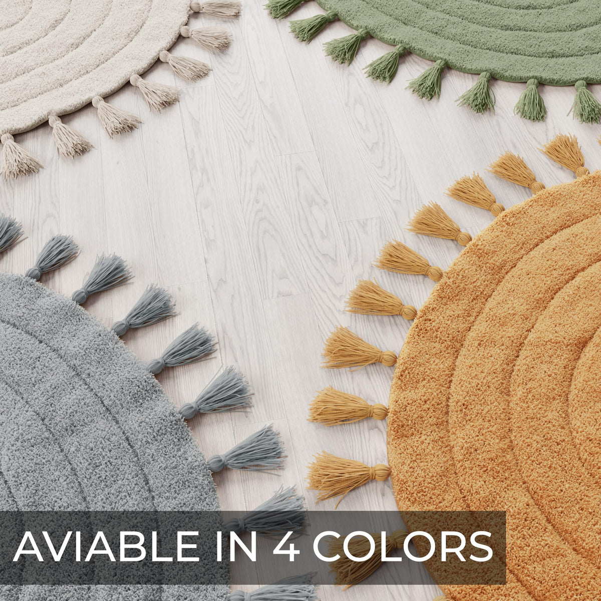 KIBAGA sage-green boho rug complements contemporary interiors