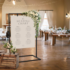 KIBAGA wedding sign stand rust-free coating, durable for all-weather weddings.