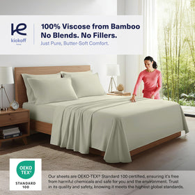 Kickoff Home bamboo sheets king pillowcases—luxurious pair for all-night comfort.