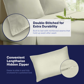 Kickoff Home bamboo sheets king SleepTight straps—keep sheets securely in place.