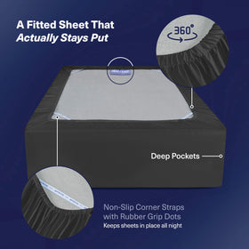 Kickoff Home hidden-pillowcase-zipper detail for a clean, seamless look.