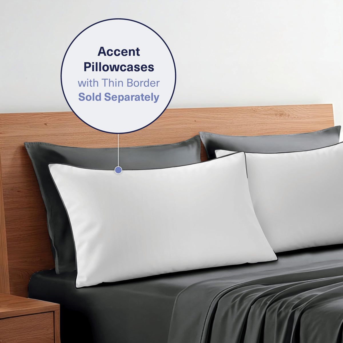Kickoff Home king pillowcases included for a complete bedding set.
