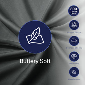 Kickoff Home machine-washable bamboo sheets for easy care.