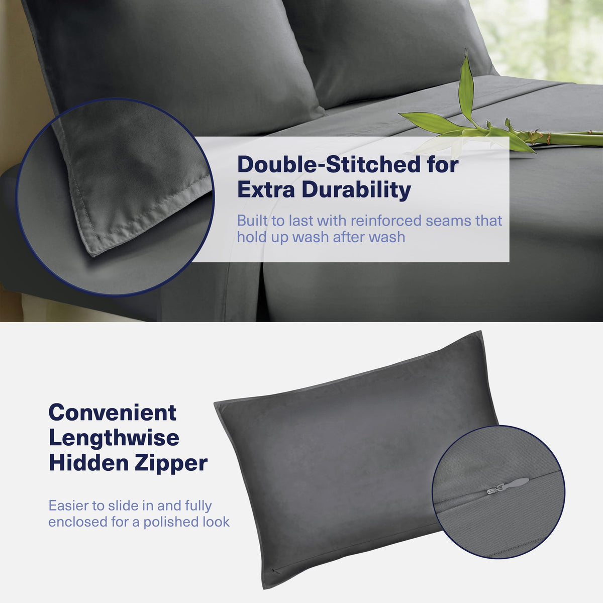 Kickoff Home OEKO-TEX certified bamboo sheets ensure safe, high-quality bedding.