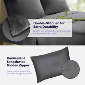 Kickoff Home OEKO-TEX certified bamboo sheets ensure safe, high-quality bedding.