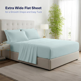 Kickoff Home bamboo sheets showing moisture-wicking properties