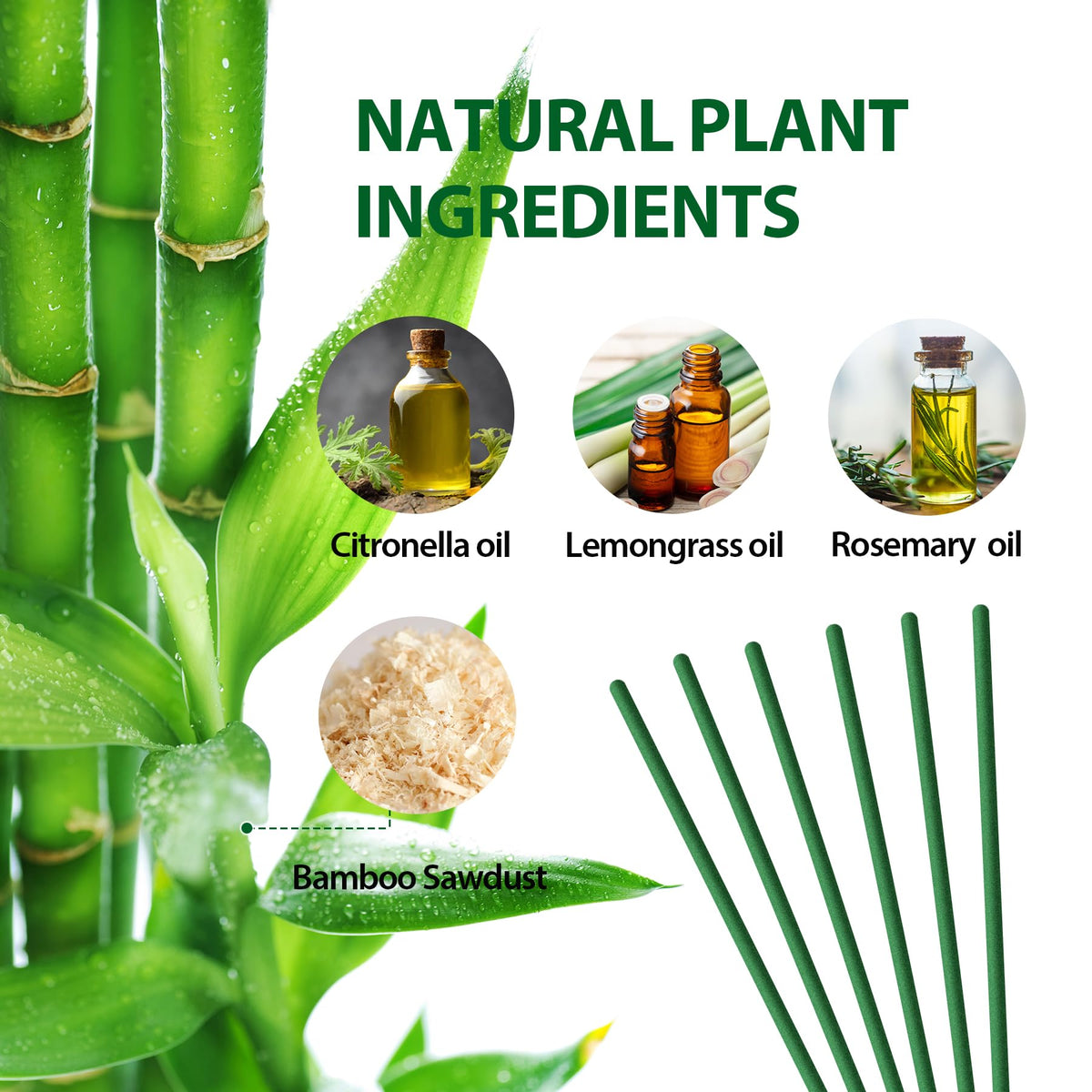 KICKOUTOR citronella blend with lemongrass and rosemary repels gnats outdoors.