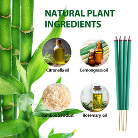 Kickoutor citronella lemongrass rosemary sticks outdoors with pleasant scent