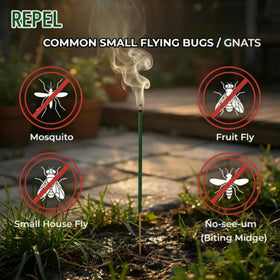 KICKOUTOR outdoor sticks provide light, pleasant scent while outdoors.