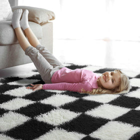 KICMOR dorm room setup ready – durable, stylish rug for study.