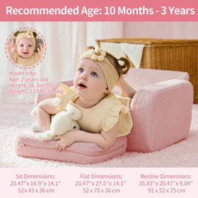 KidBloom Sherpa cover removable and easy to clean