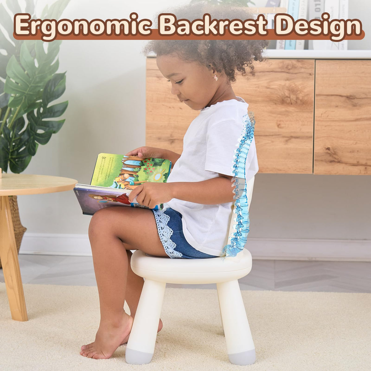 KidBloom easy-assembly chair assembles with no tools.