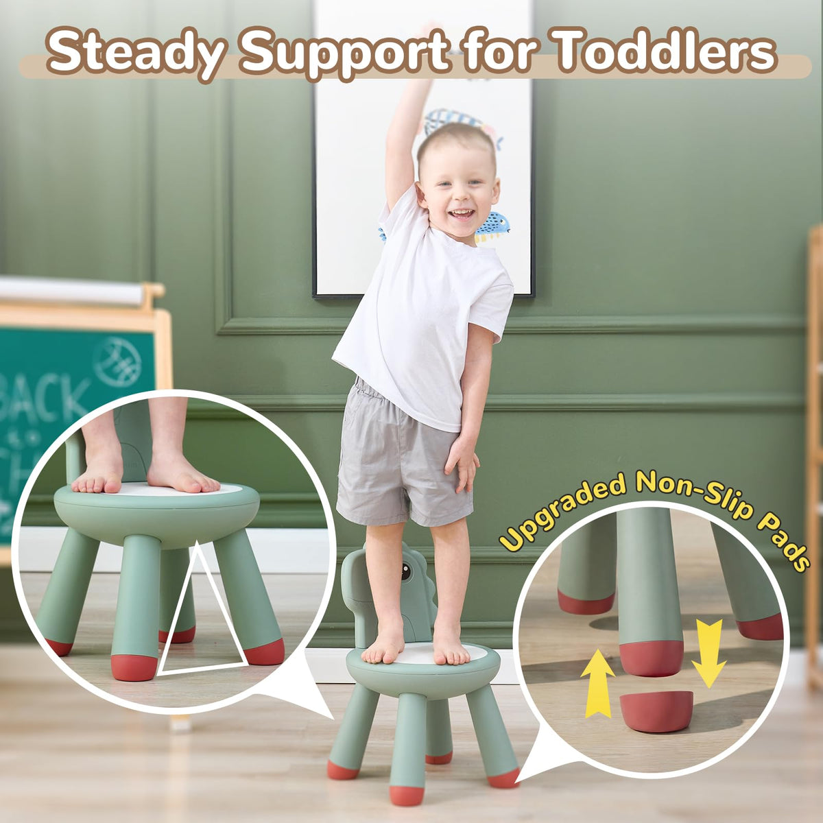 KidBloom easy-assembly chair for quick setup indoors or outdoors.