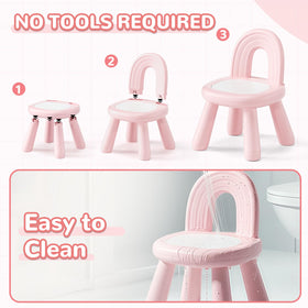 KidBloom hollow handle makes carrying easy between rooms.