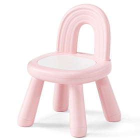 KidBloom toddler chair pink seat promotes stable seating for meals and play.