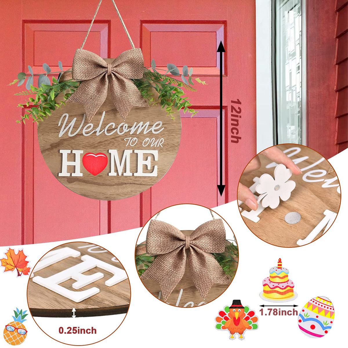 KIDNEAR interchangeable sign with 21 icons ideal for Halloween through Christmas.