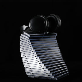 Kigley stackable jewel cases save space on shelves and desks