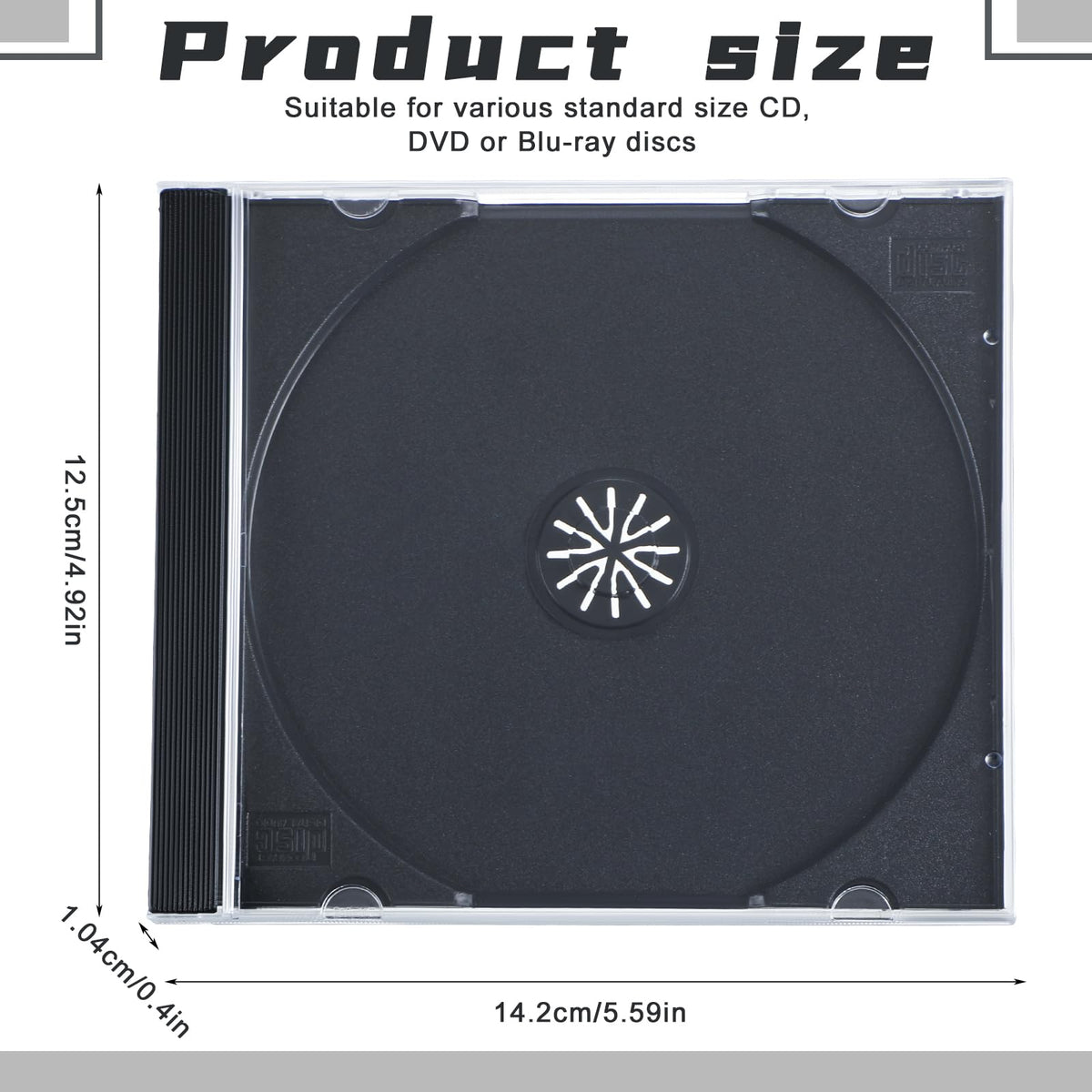 Kigley CD jewel case tray design enables easy CD access and replacement