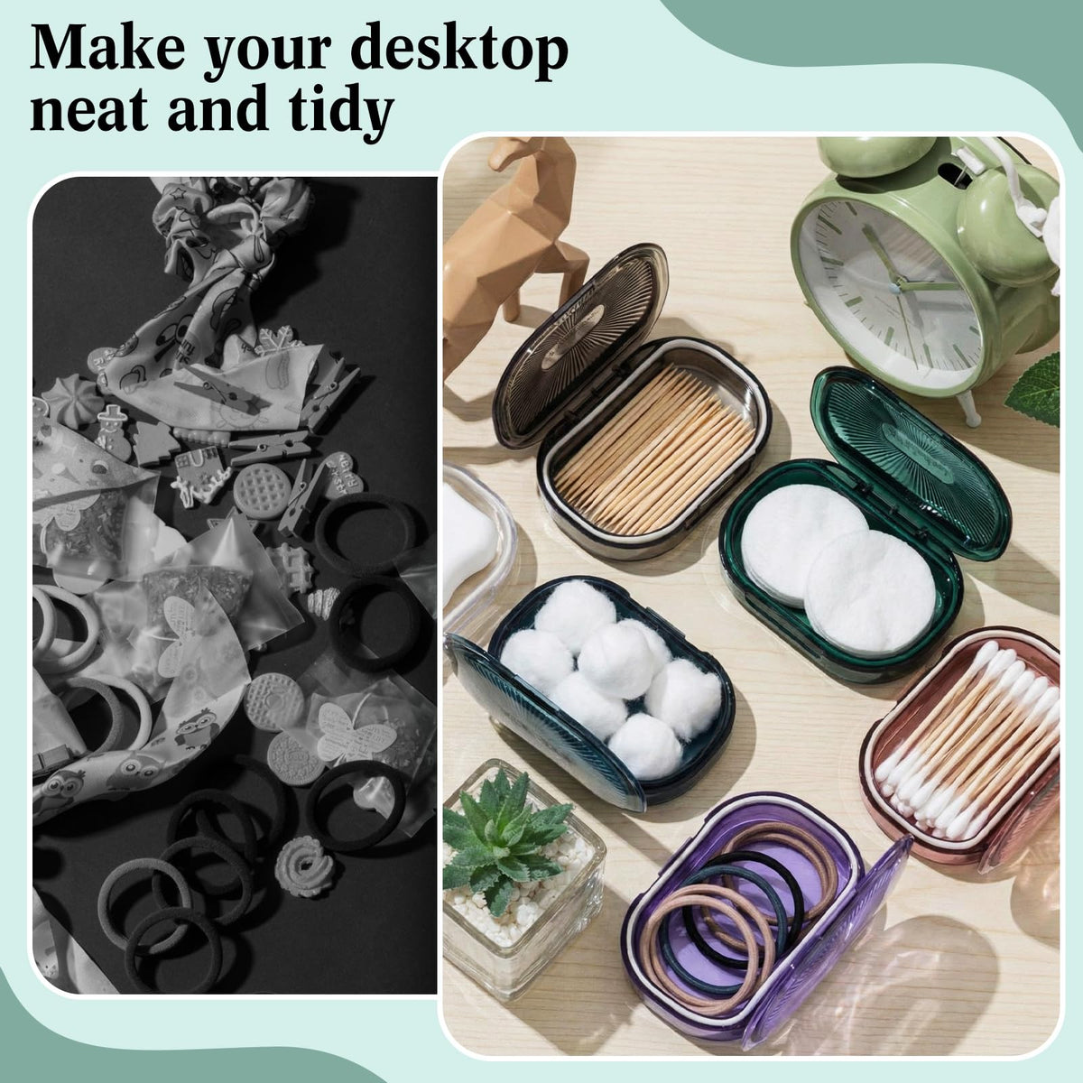 Kigley green butterfly box preserves small essentials while camping or commuting
