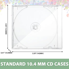 Kigley jewel case with teeth design protects discs from scratches.