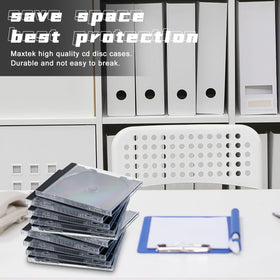 Kigley plastic CD case guards against scratches and dust during handling