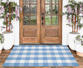KIhipIoe buffalo plaid rug versatile for porch bathroom entryway decor