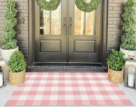 KIhipIoe classroom plaid rug designed for high-traffic spaces.