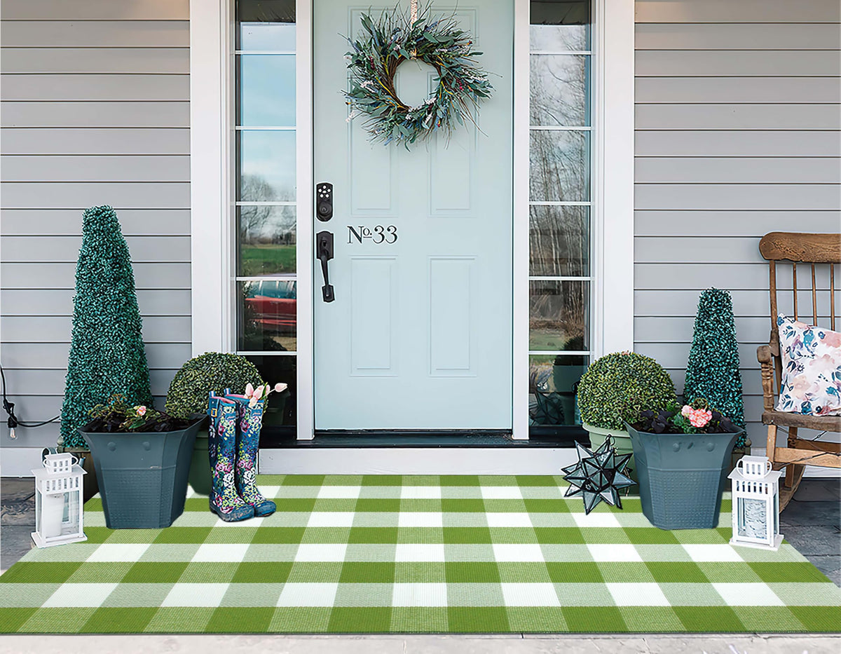 KIhipIoe cotton weave rug, quick to machine wash and refresh