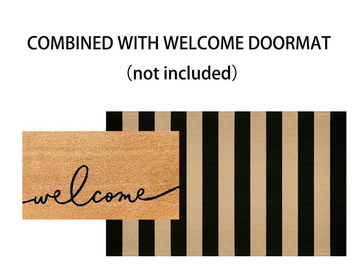 KIhipIoe machine-washable front-door rug simplifies cleaning