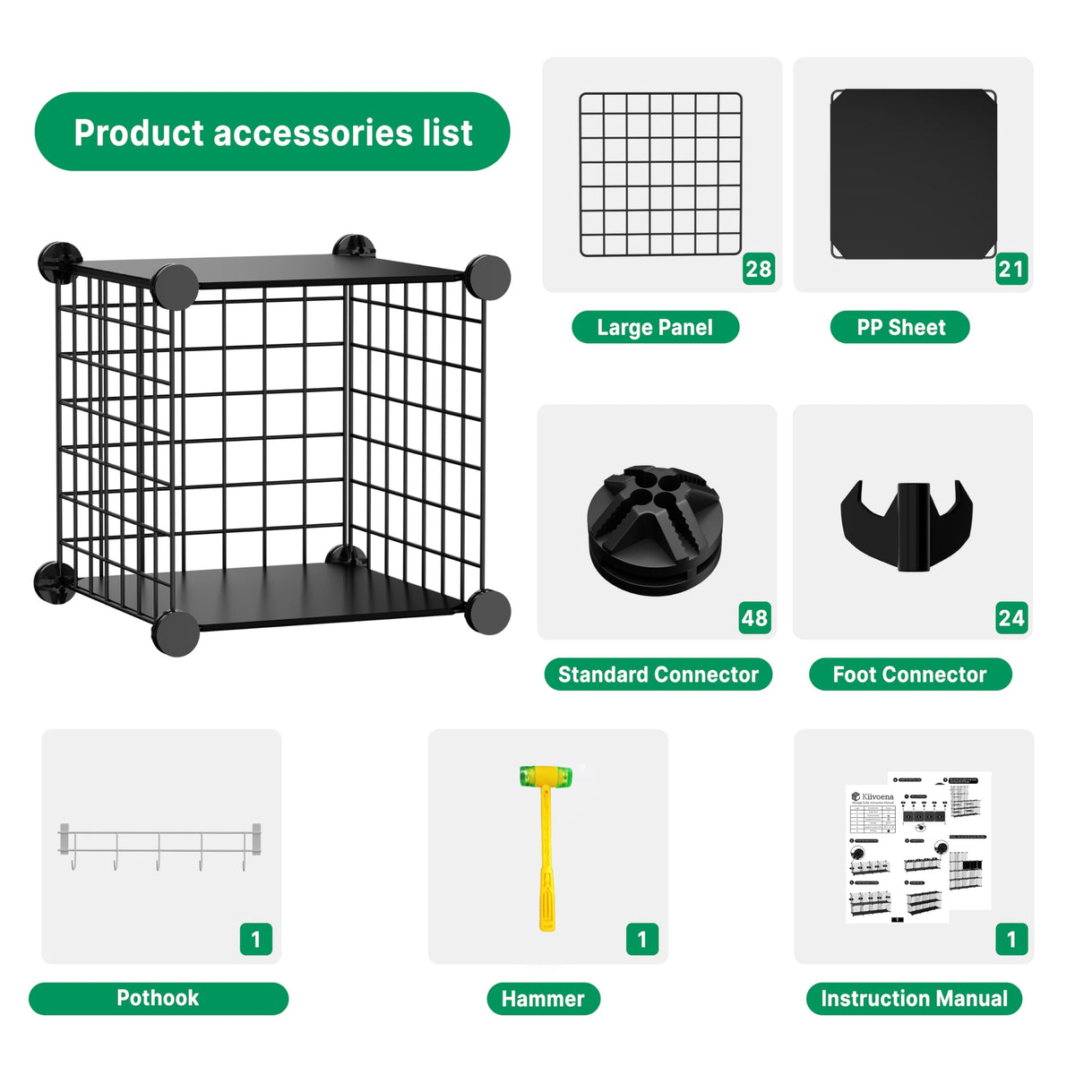 Kiivoena large-capacity storage system maximizes space for clothes, toys, and crafts