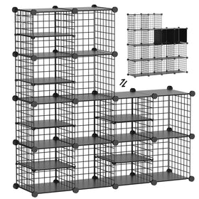 Kiivoena Wire Cube Storage 14-cubes configuration for versatile home organization