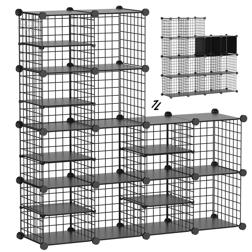 Kiivoena Wire Cube Storage 14-cubes configuration for versatile home organization