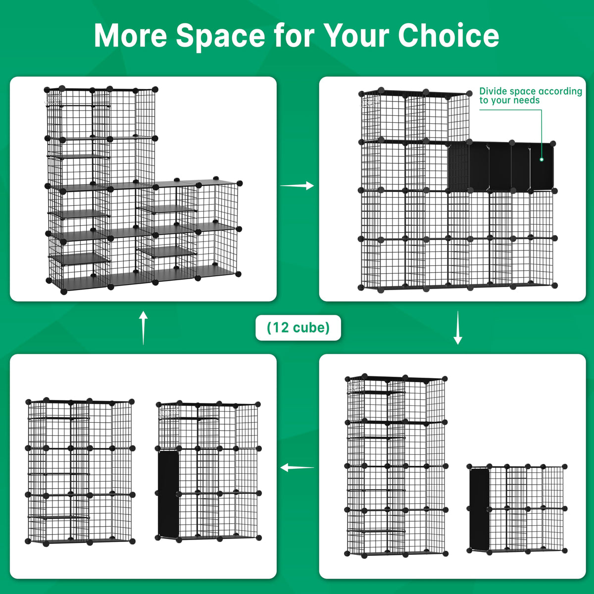 Kiivoena assembly tools shown enabling quick, stable cube shelf setup